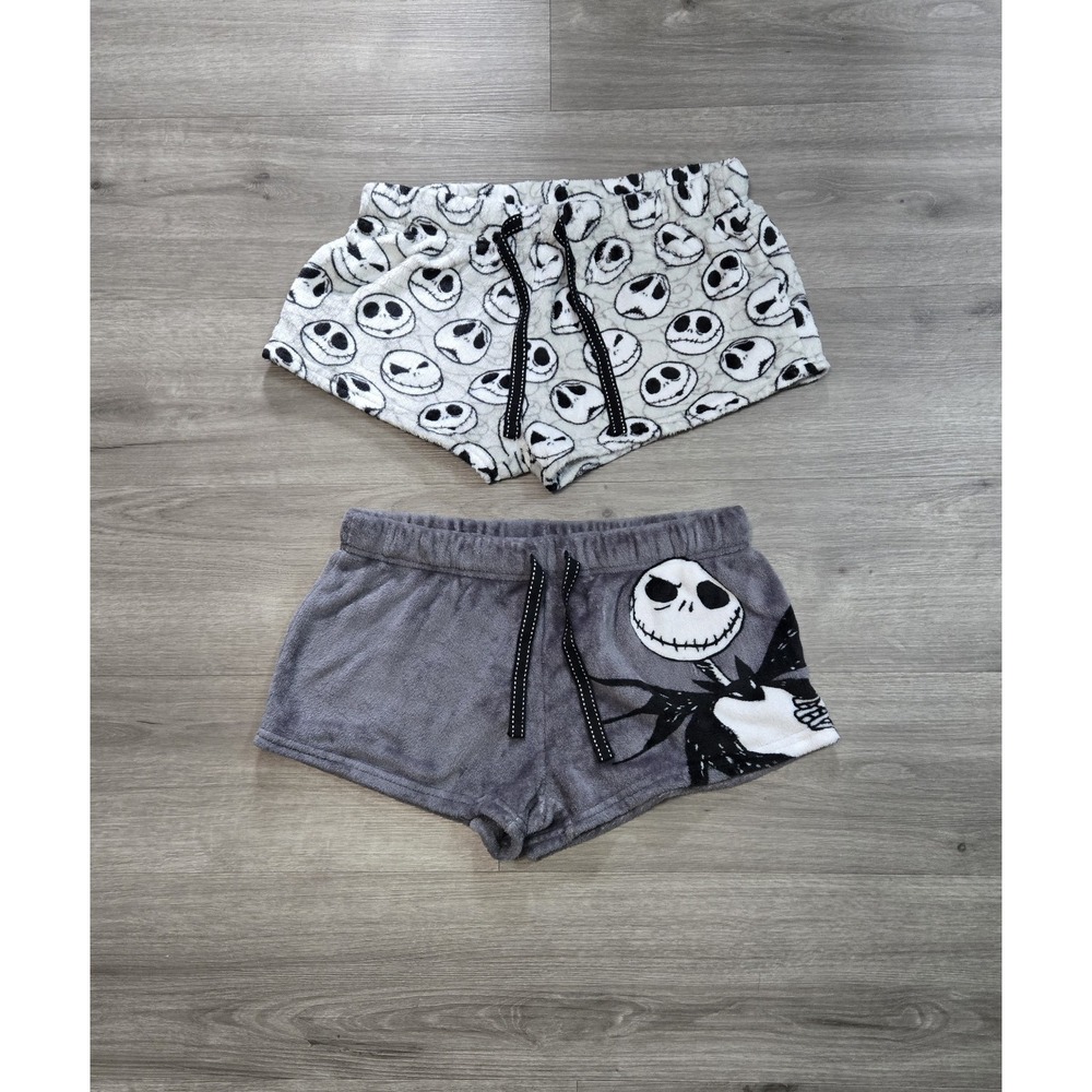 The Nightmare Before Christmas Women's Velour Plush Sleep Shorts Small Lot of 2 - Picture 1 of 12